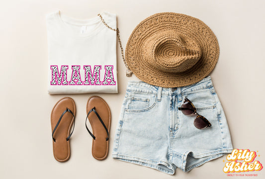 DTF MAMA FAUX EMBROIDERY DALMATIAN TRANSFER