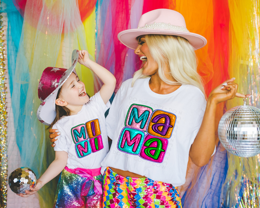 DTF MAMA 3D INFLATED LETTERS TRANSFER