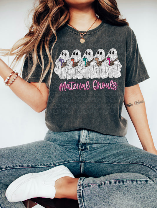 DTF MATERIAL GHOULS FAUX SEQUIN TRANSFER