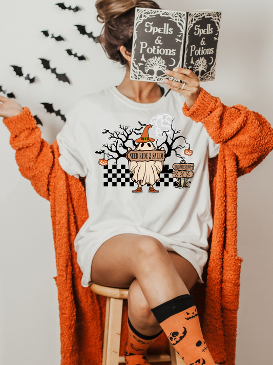 DTF NEED RIDE 2 SALEM HALLOWEEN PRINT TRANSFER