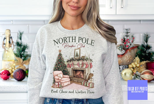 DTF NORTH POLE BOOK CHEER AND WINTERS NEAR TRANSFER