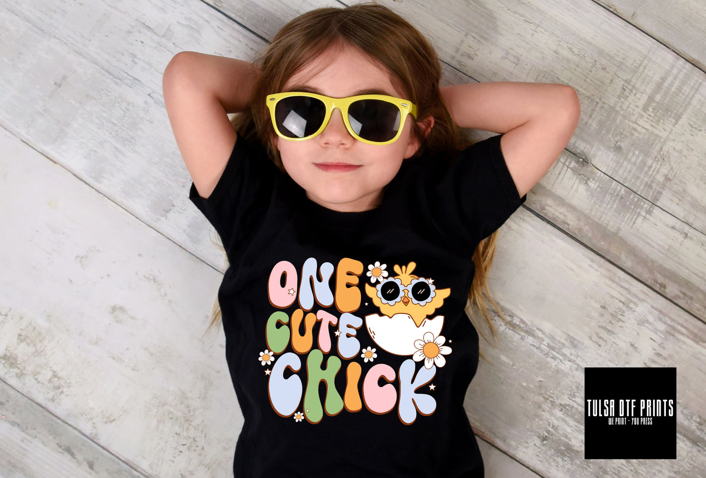DTF ONE CUTE CHICK TRANSFER