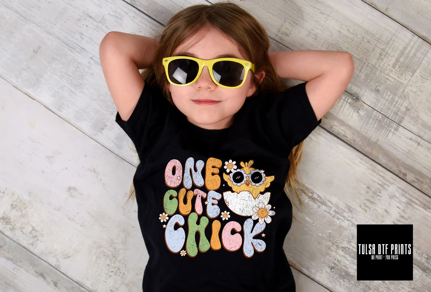 DTF ONE CUTE CHICK TRANSFER