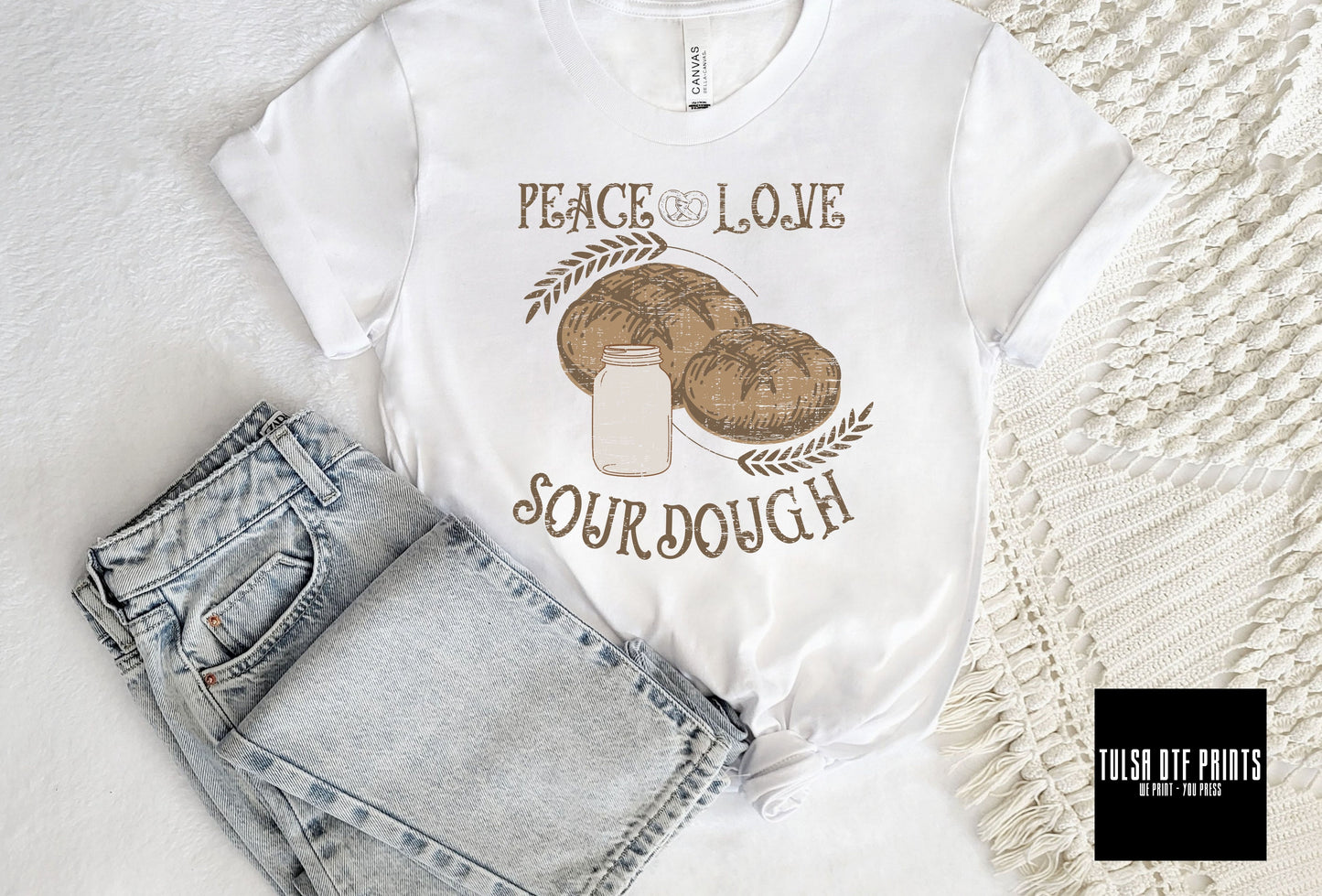 DTF PEACE-LOVE-SOURDOUGH TRANSFER