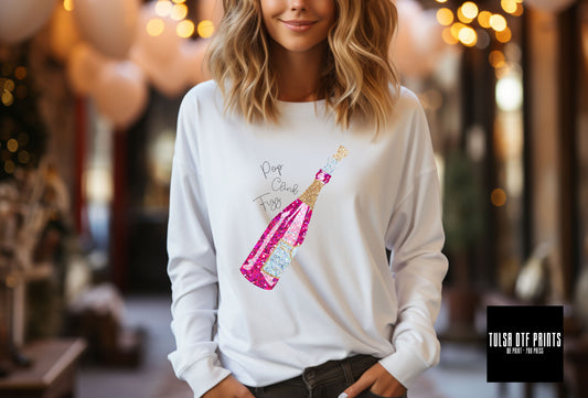 DTF POP CLINK FIZZ CHAMPAGNE TRANSFER