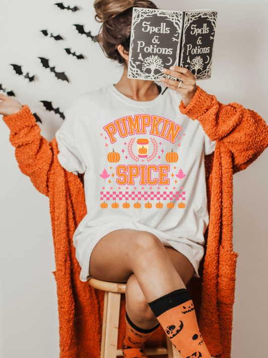 DTF PUMPKIN SPICE HALLOWEEN PRINT TRANSFER