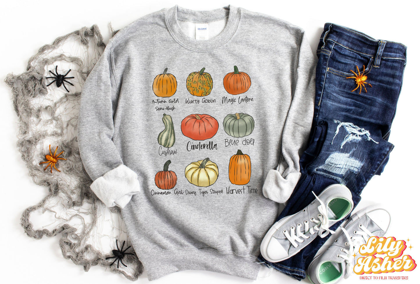 DTF PUMPKIN TYPES TRANSFER