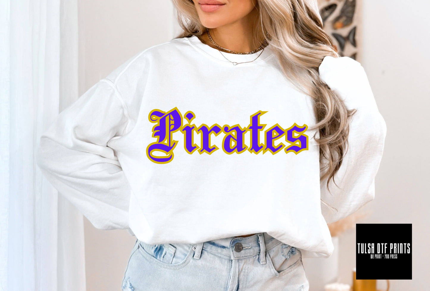 DTF PIRATES PURPLE/YELLOW DUKE DESIGN TRANSFER