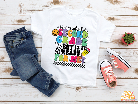 DTF READY FOR SECOND GRADE PREPPY BACK2SCHOOL TRANSFER