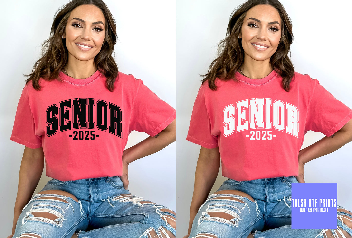 DTF SENIOR SIMPLE VARSITY TEXT (2 COLORS AVAIL.) TRANSFER