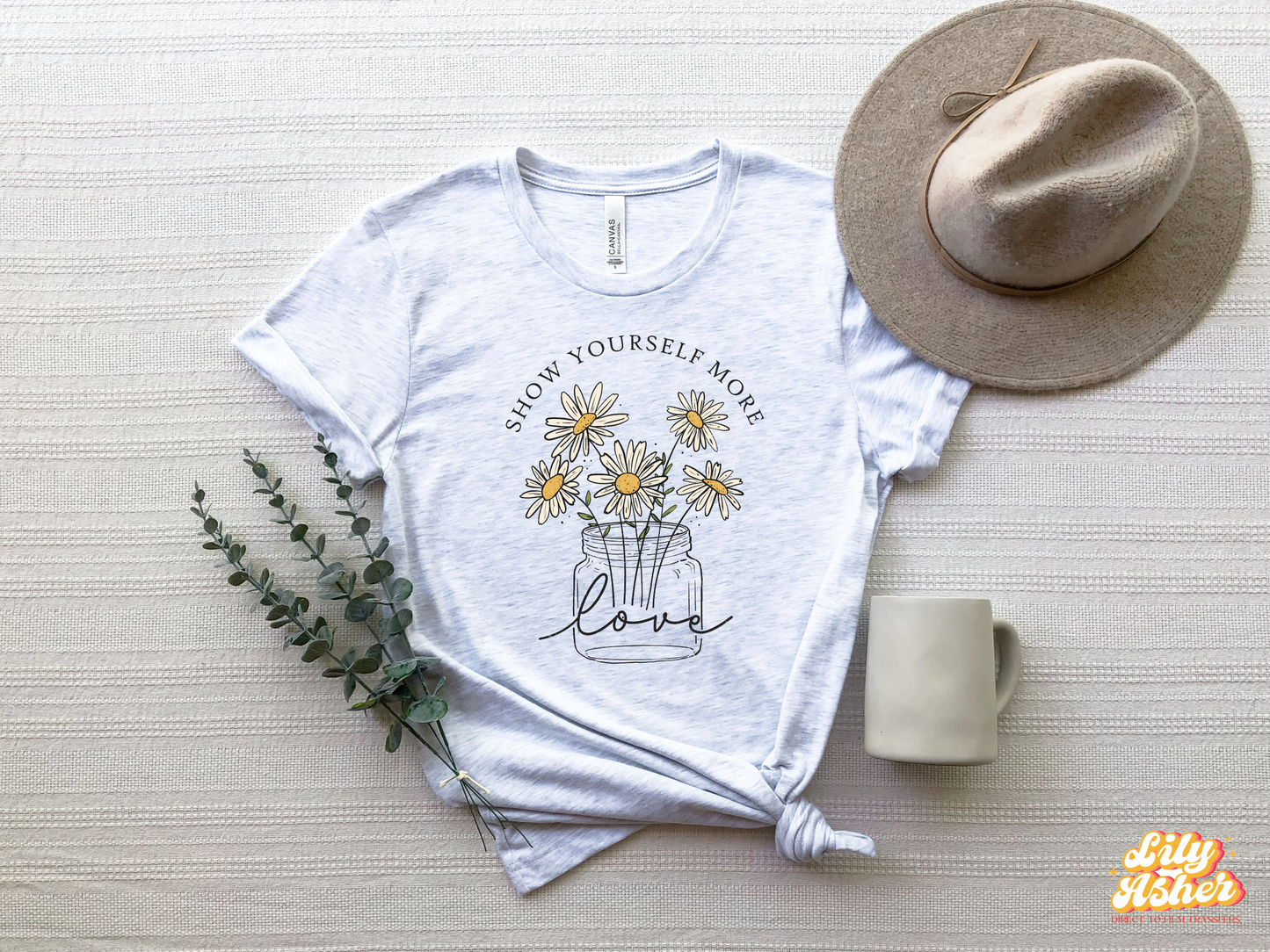 DTF SHOW YOURSELF MORE VINTAGE FLORAL TRANSFER