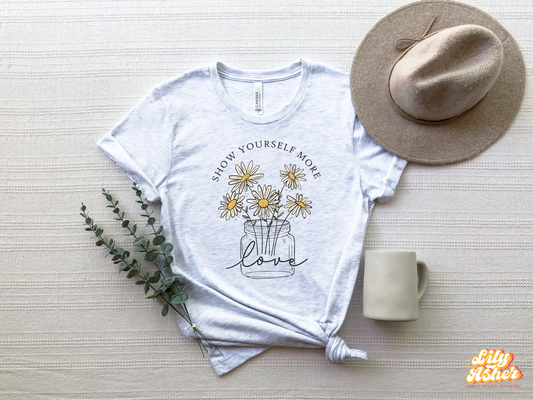 DTF SHOW YOURSELF MORE VINTAGE FLORAL TRANSFER