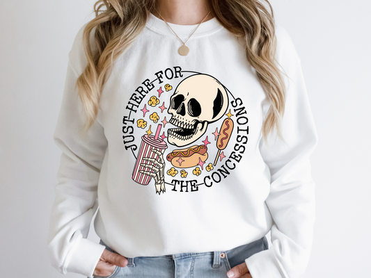 DTF SKULL CONCESSIONS HALLOWEEN PRINT TRANSFER