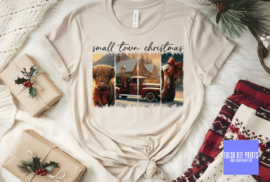 DTF SMALL TOWN CHRISTMAS TRANSFER