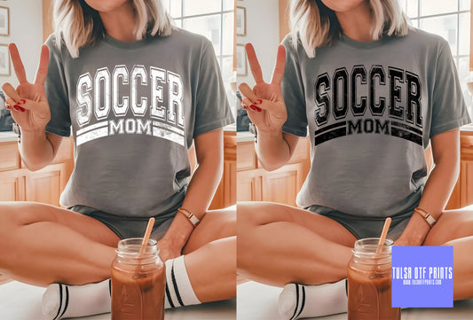 DTF SOCCER MOM ARCHED (2 COLORS AVAILABLE) TRANSFER