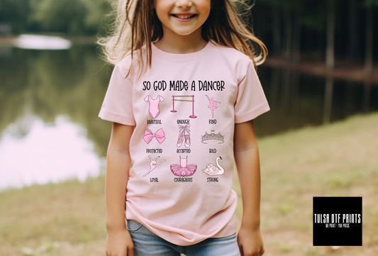 DTF SO GOD MADE A DANCER TRANSFER