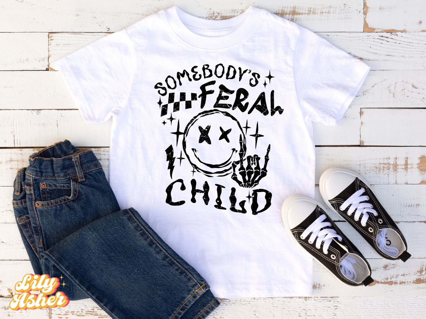 DTF SOMEBODY'S FERAL CHILD DISTRESSED TRANSFER