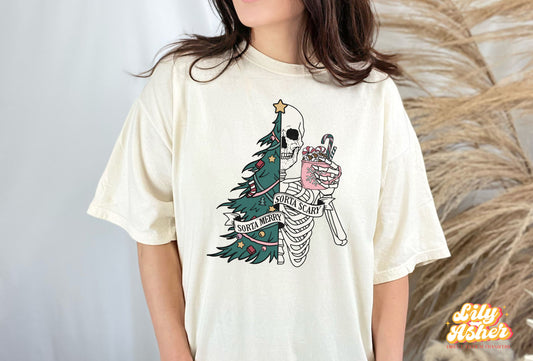 DTF SORTA MERRY SORTA SCARY SKELETON TRANSFER
