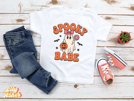 DTF SPOOKY BABE SOLID TRANSFER