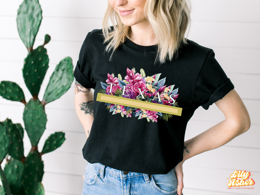 DTF TEXAS DESIGNER STRIPES GOLD TRANSFER