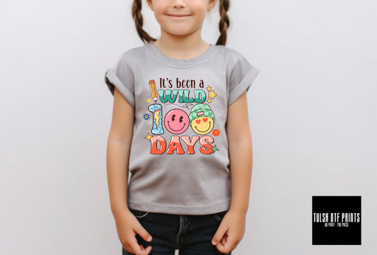 DTF WILD 100 DAYS OF SCHOOL RETRO PREPPY TRANSFER