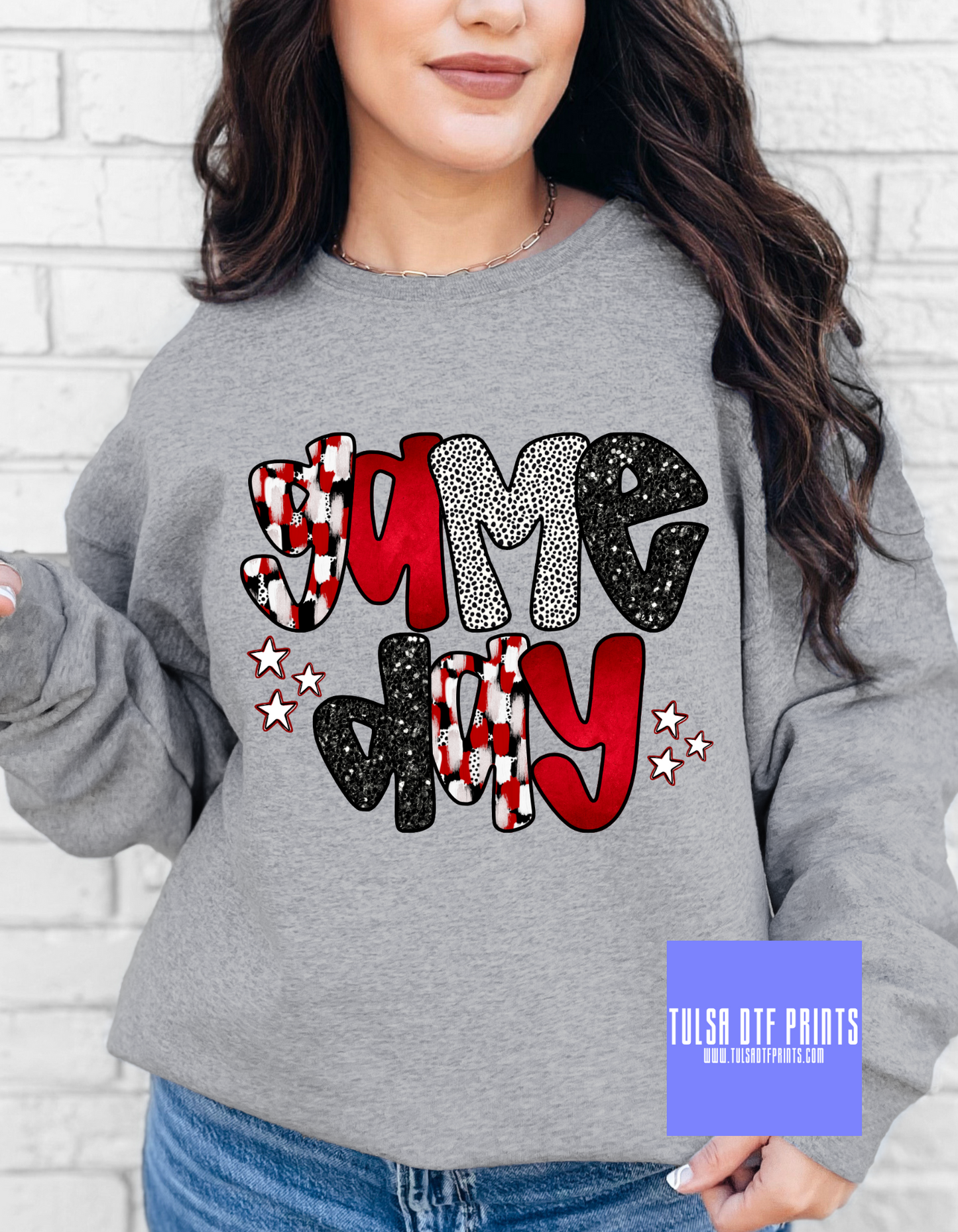 DTF GAME DAY BRUSHSTROKE (MULITPLE COLORS) TRANSFER