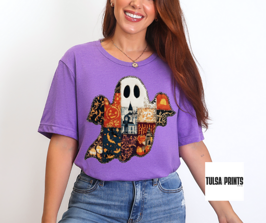 DTF PATCHWORK GHOST TRANSFER