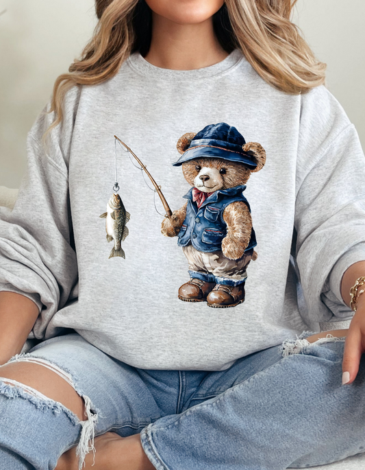 DTF TEDDY BEAR FISHERMAN TRANSFER