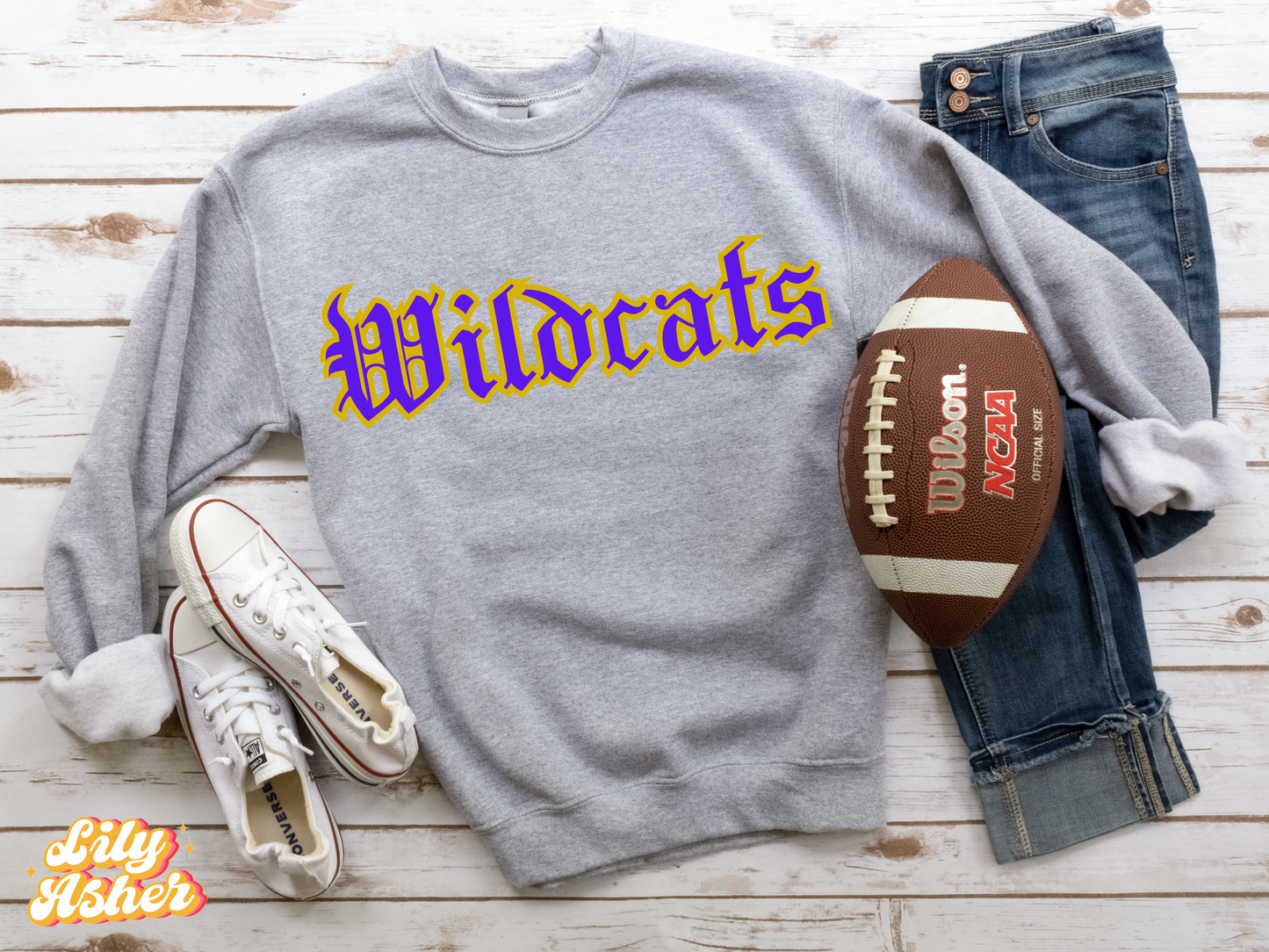 DTF WILDCATS PURPLE/GOLD DUKE DESIGN TRANSFER