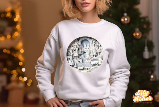 DTF WINTER 3D CHRISTMAS ORNAMENT TRANSFER