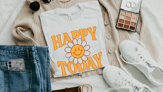 DTF HAPPY TODAY DAISY TRANSFER