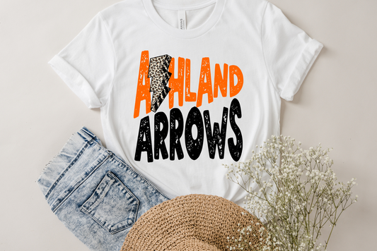 DTF ASHLAND ARROW ORANGE/BLACK LB TRANSFER