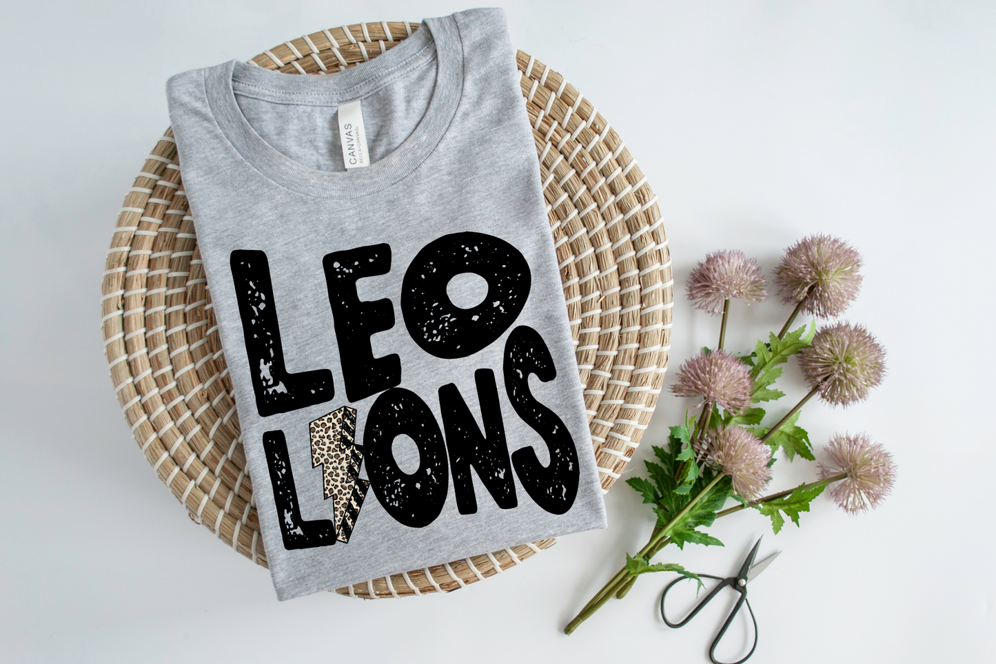 DTF LEO LIONS BLACK LB TRANSFER