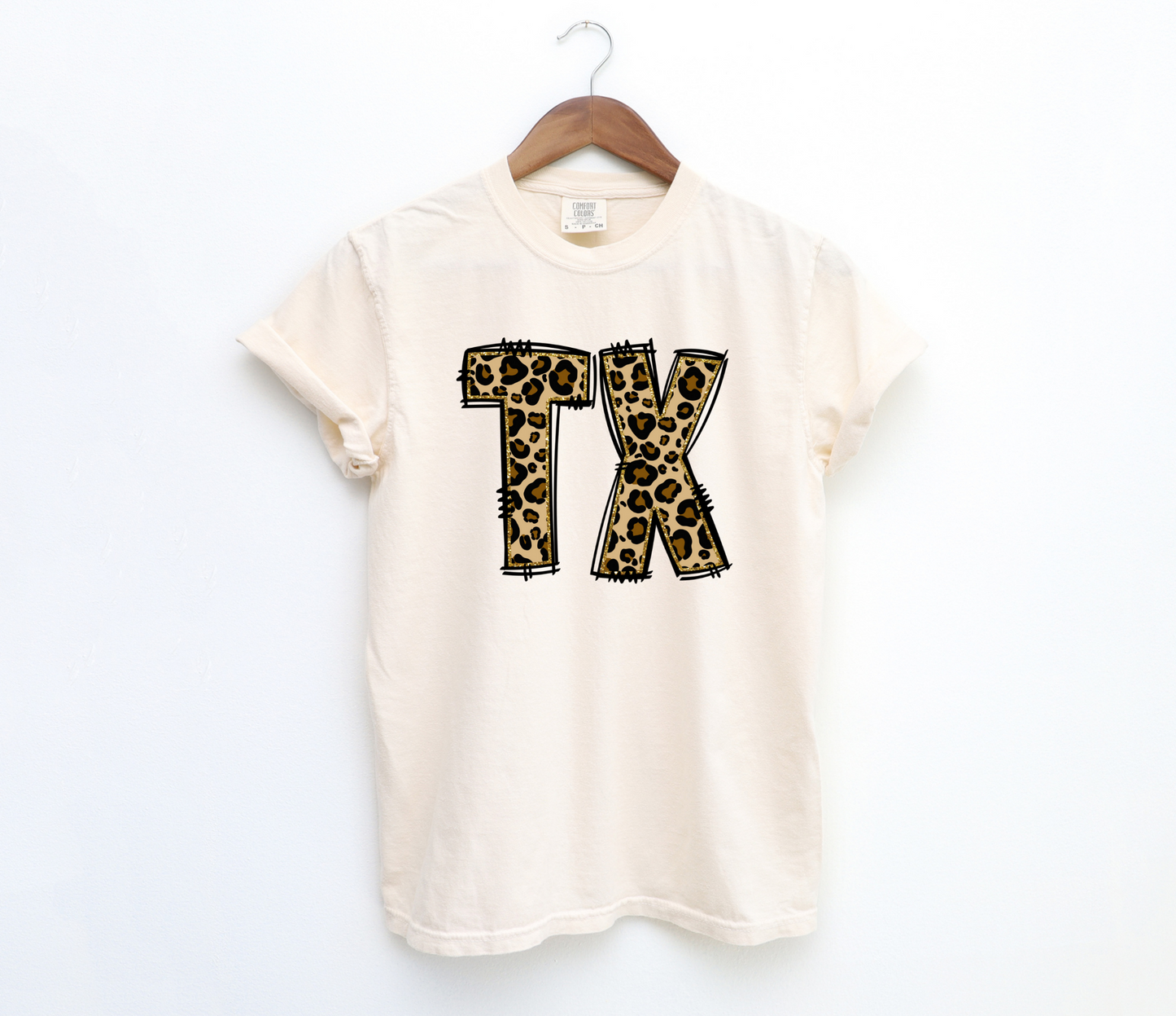 DTF TX LEOPARD/GLITTER GOLD TRANSFER