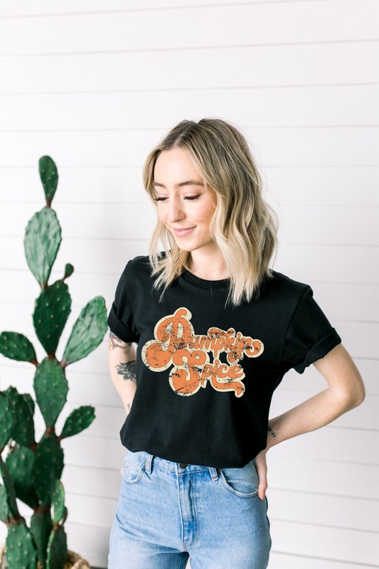 DTF PUMPKIN SPICE RETRO DISTRESSED TRANSFER