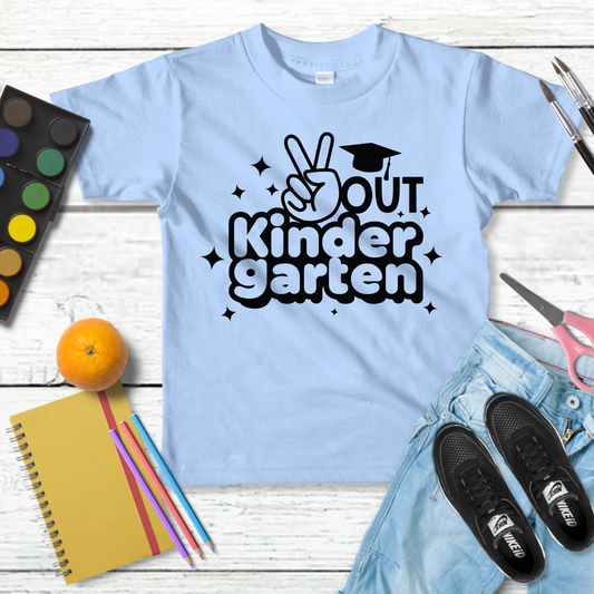 DTF PEACE OUT KINDERGARTEN TRANSFER