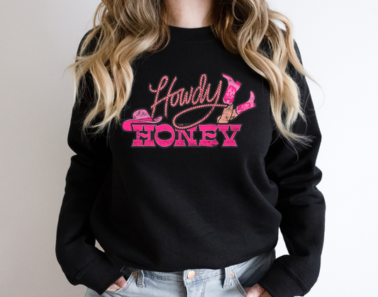 DTF HOWDY HONEY TRANSFER