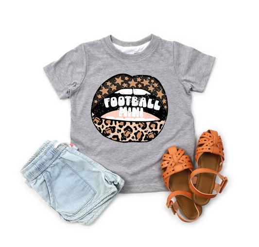 DTF MINI FOOTBALL LIPS DISTRESSED TRANSFER