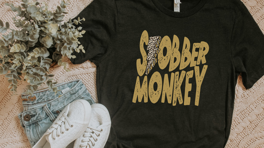 DTF SLOBBER MONKEY GOLD LB TRANSFER