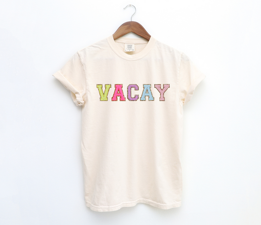 DTF FAUX CHENILLE VACAY TRANSFER