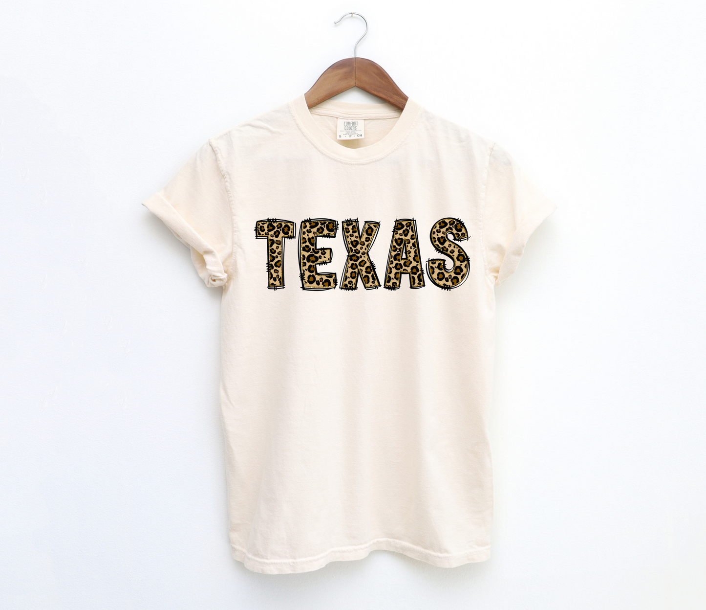 DTF TEXAS LEOPARD/GLITTER GOLD TRANSFER