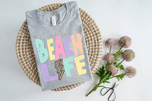 DTF BEACH LIFE PASTEL LB TRANSFER