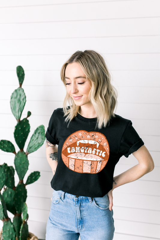 DTF FANGTASTIC LIPS DISTRESSED TRANSFER