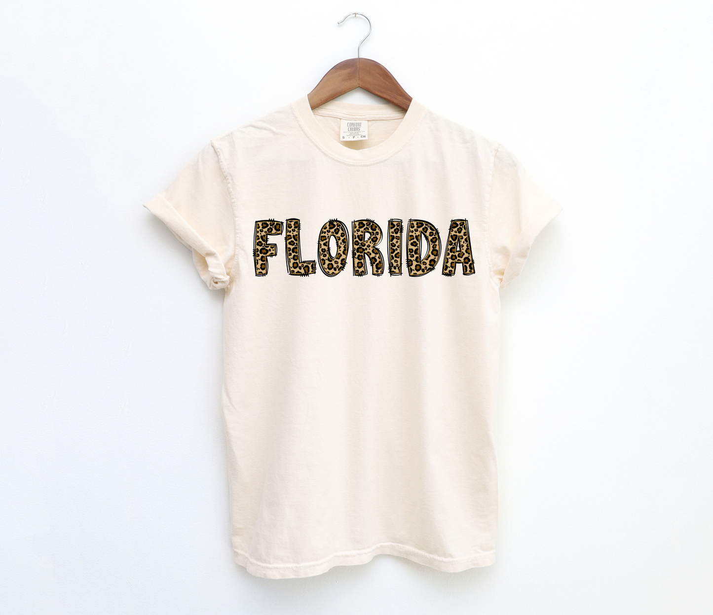 DTF FLORIDA LEOPARD/GLITTER GOLD TRANSFER