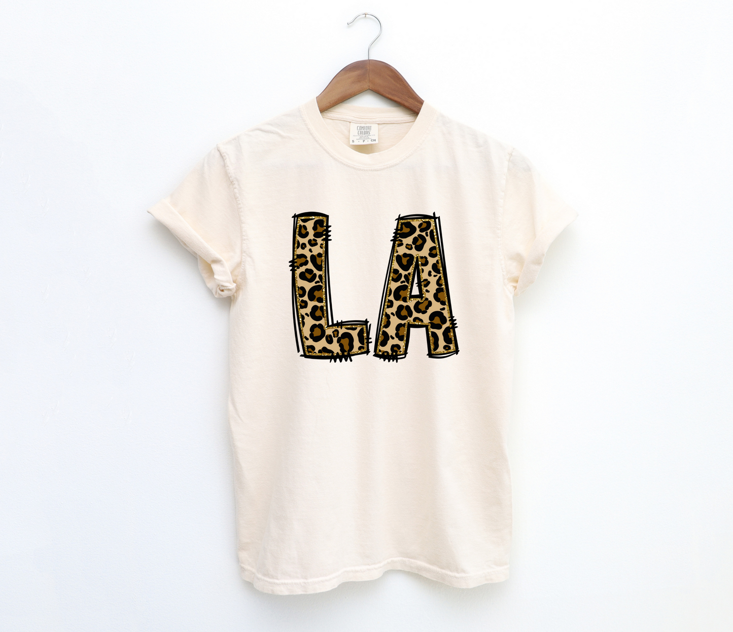 DTF LA LEOPARD/GLITTER GOLD TRANSFER