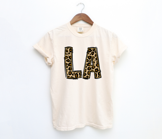 DTF LA LEOPARD/GLITTER GOLD TRANSFER