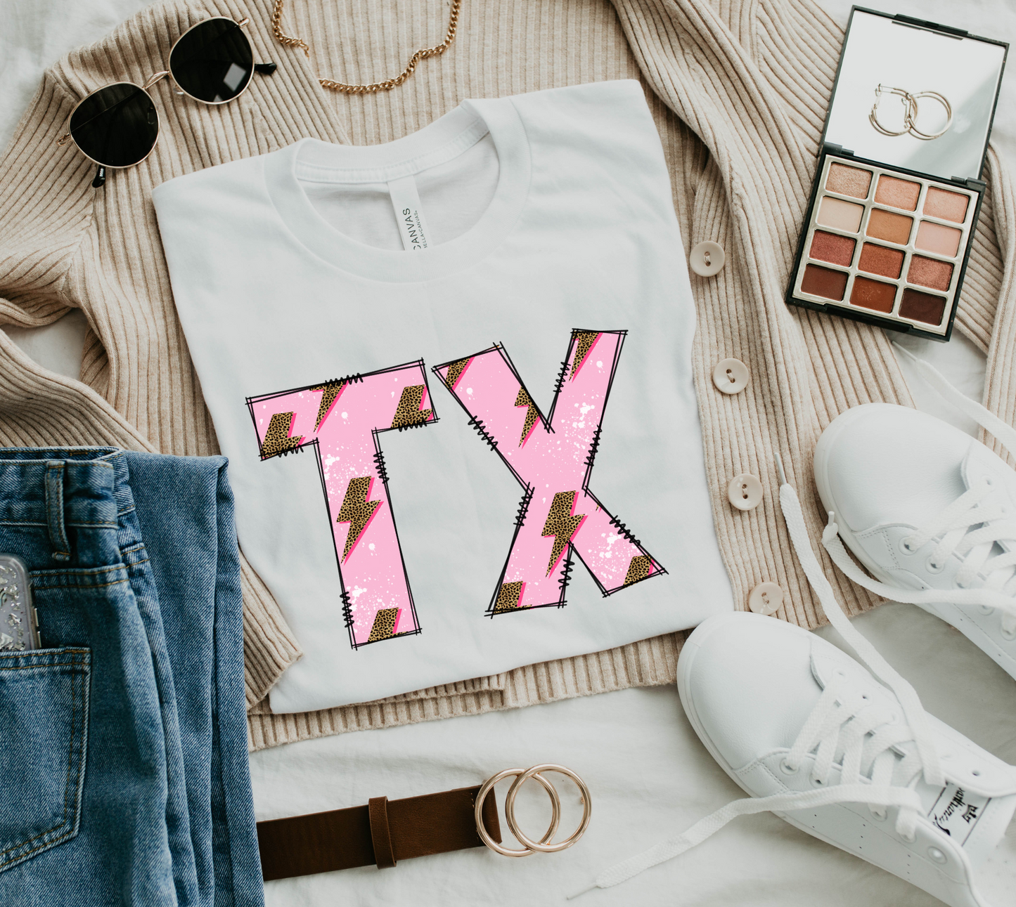 DTF PINK DISTRESSED TX LB TRANSFER