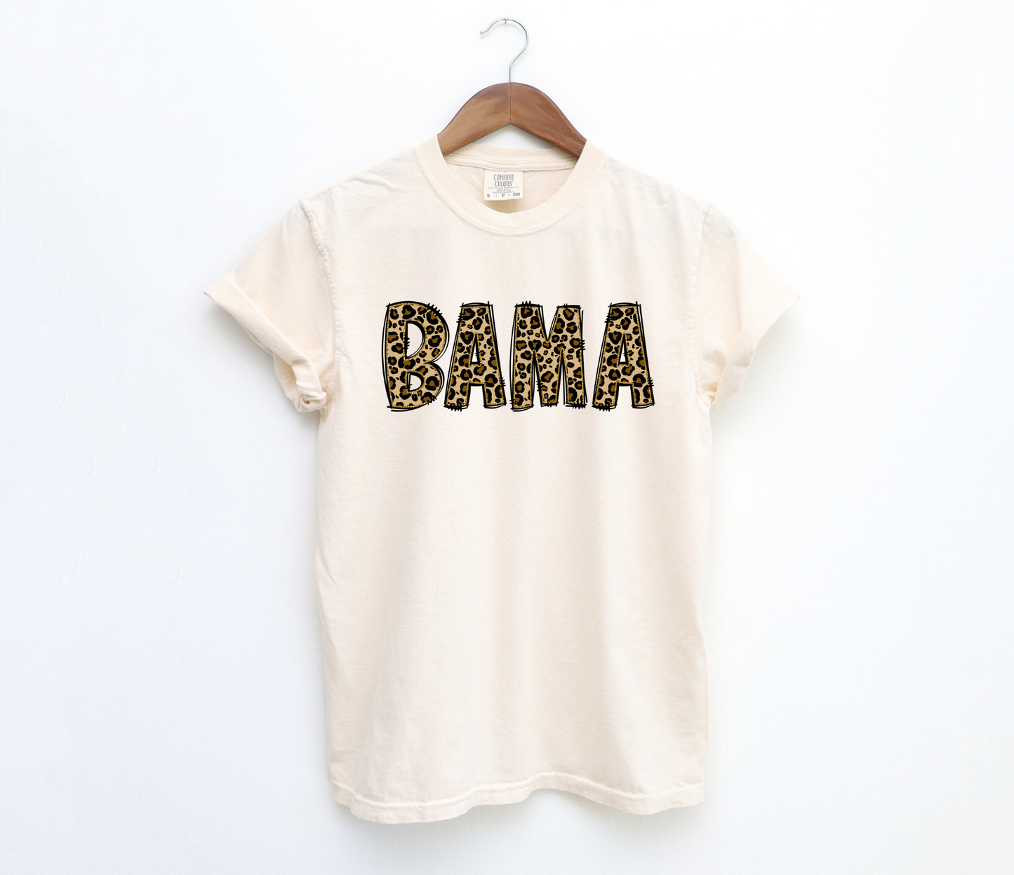 DTF BAMA LEOPARD/GLITTER GOLD TRANSFER