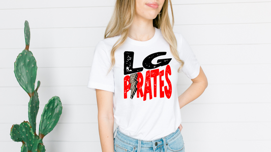 DTF LG PIRATES RED/BLACK LB TRANSFER