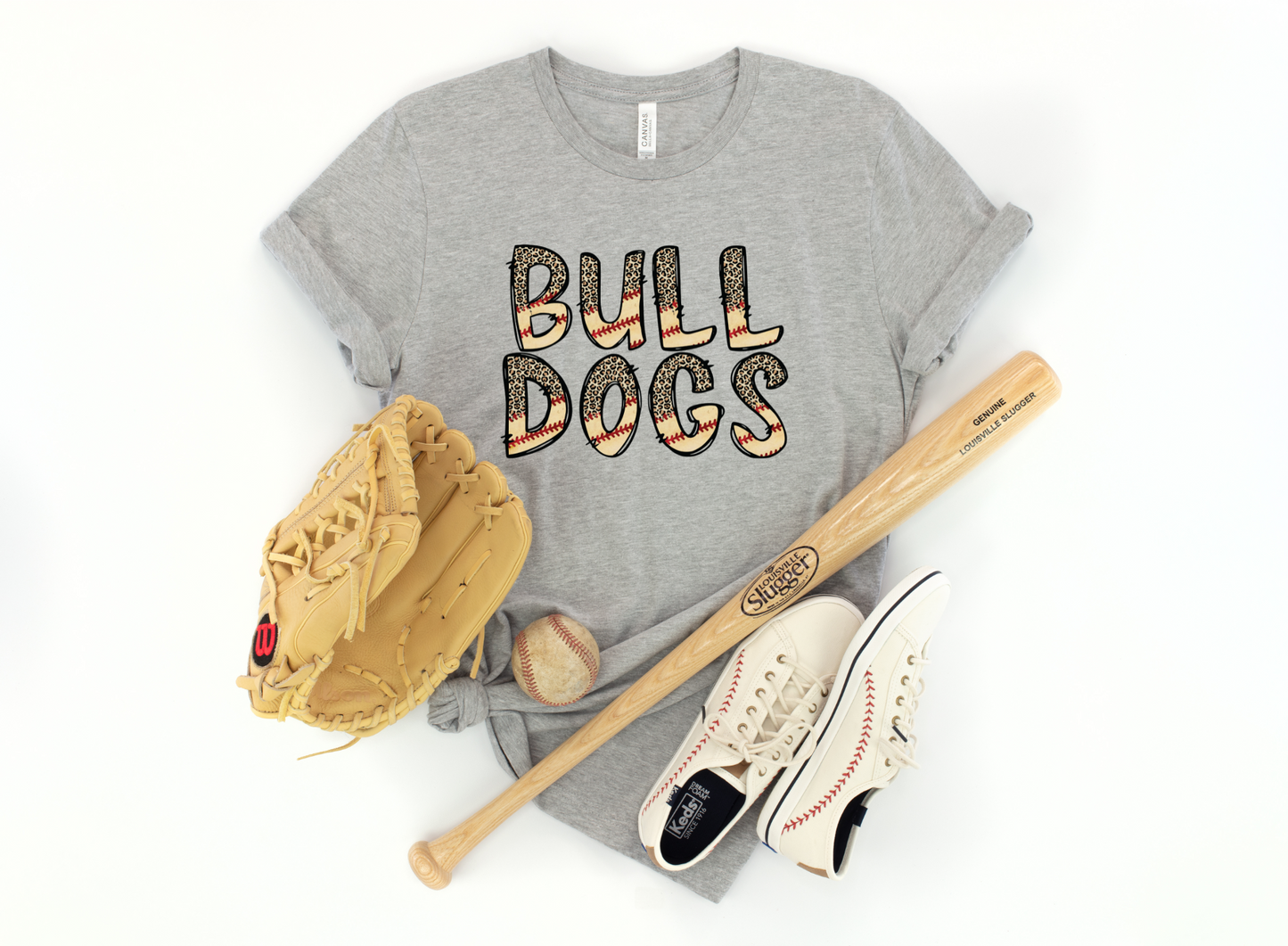 DTF BULLDOGS LEO/VINTAGE BASEBALL TRANSFER
